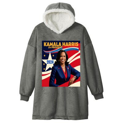 President Harris Hooded Wearable Blanket