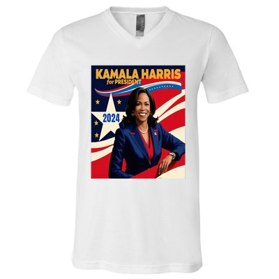 President Harris V-Neck T-Shirt