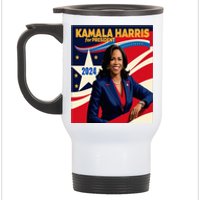 President Harris Stainless Steel Travel Mug