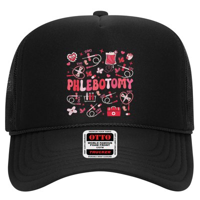Phlebotomist Heart Phlebotomy Nurse Tech Trucker Hat