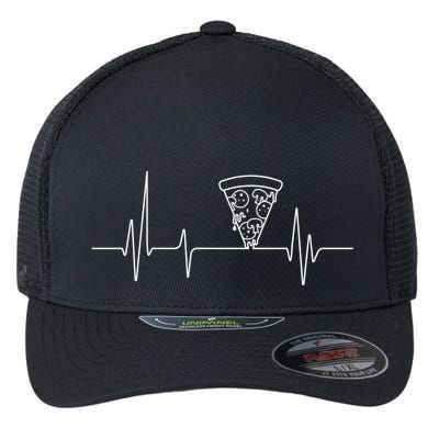 Pizza Heartbeat Flexfit Unipanel Trucker Cap