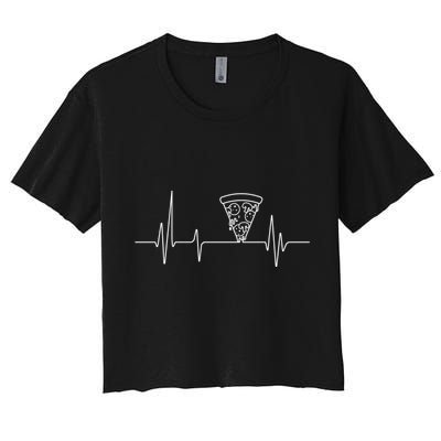 Pizza Heartbeat Crop Top
