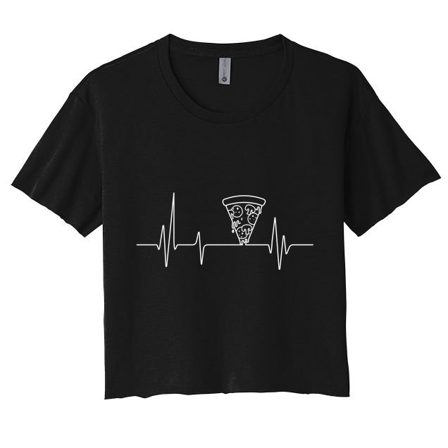 Pizza Heartbeat Crop Top
