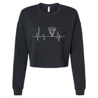 Pizza Heartbeat Cropped Pullover Crew