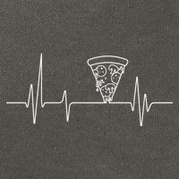 Pizza Heartbeat Cotton Canvas Backpack