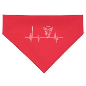 Pizza Heartbeat USA-Made Doggie Bandana