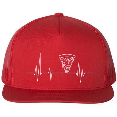 Pizza Heartbeat Flatbill Hat