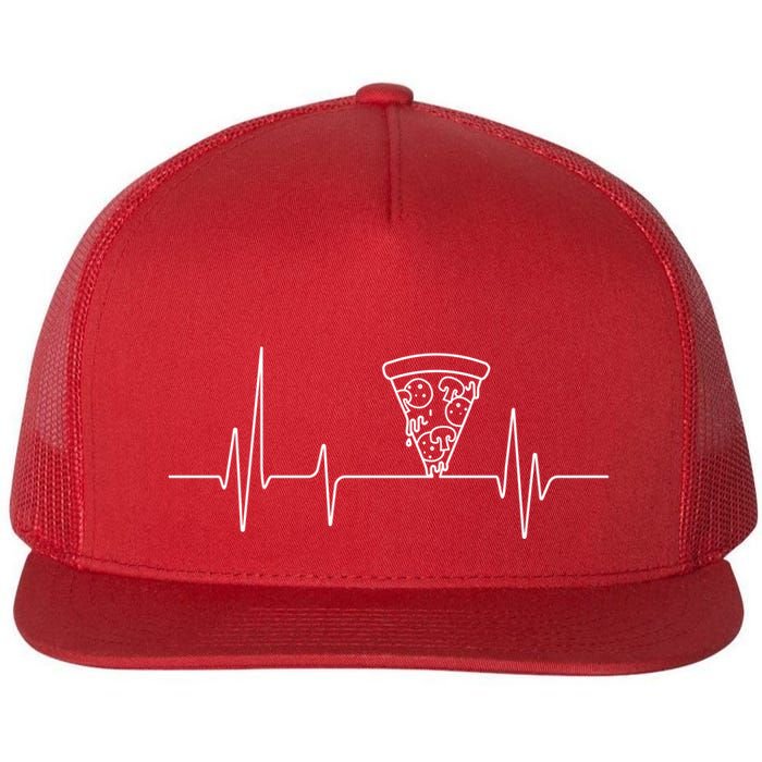 Pizza Heartbeat Flatbill Hat