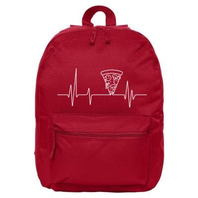 Pizza Heartbeat 16 in Basic Backpack