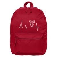 Pizza Heartbeat 16 in Basic Backpack