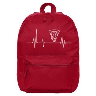 Pizza Heartbeat 16 in Basic Backpack