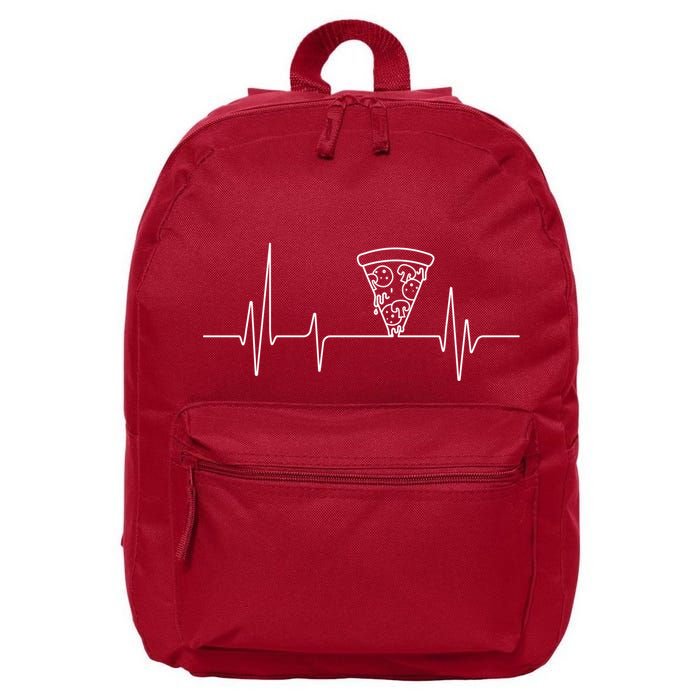Pizza Heartbeat 16 in Basic Backpack