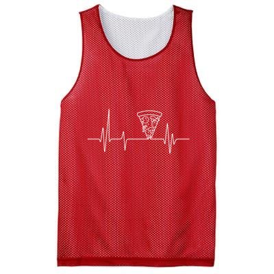 Pizza Heartbeat Mesh Reversible Basketball Jersey Tank