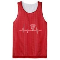 Pizza Heartbeat Mesh Reversible Basketball Jersey Tank