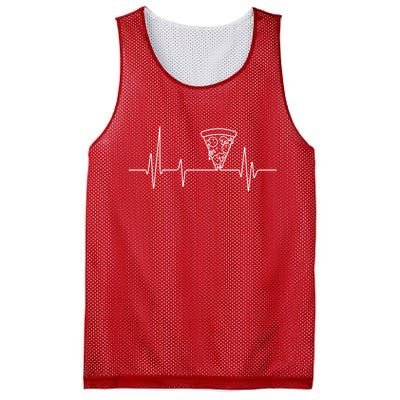 Pizza Heartbeat Mesh Reversible Basketball Jersey Tank