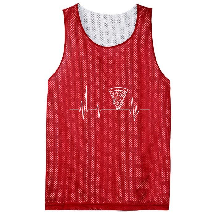 Pizza Heartbeat Mesh Reversible Basketball Jersey Tank