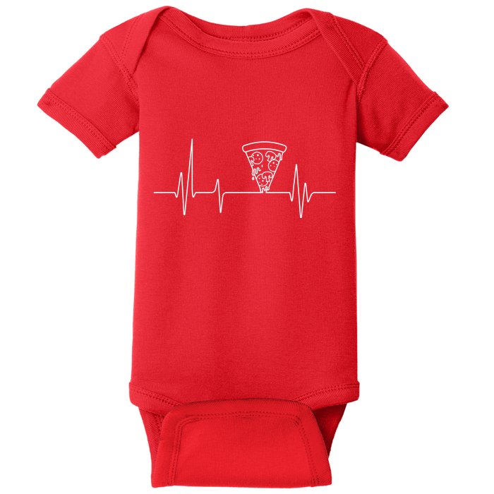 Pizza Heartbeat Baby Bodysuit