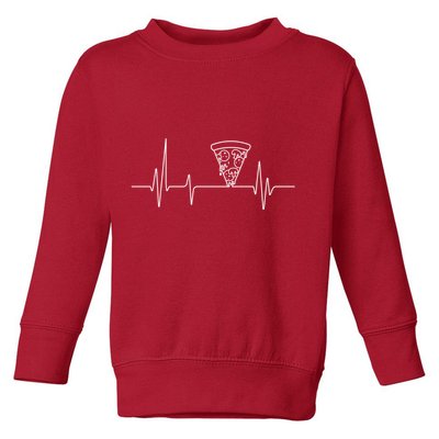 Pizza Heartbeat Toddler Sweatshirt