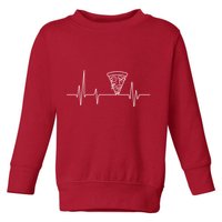 Pizza Heartbeat Toddler Sweatshirt