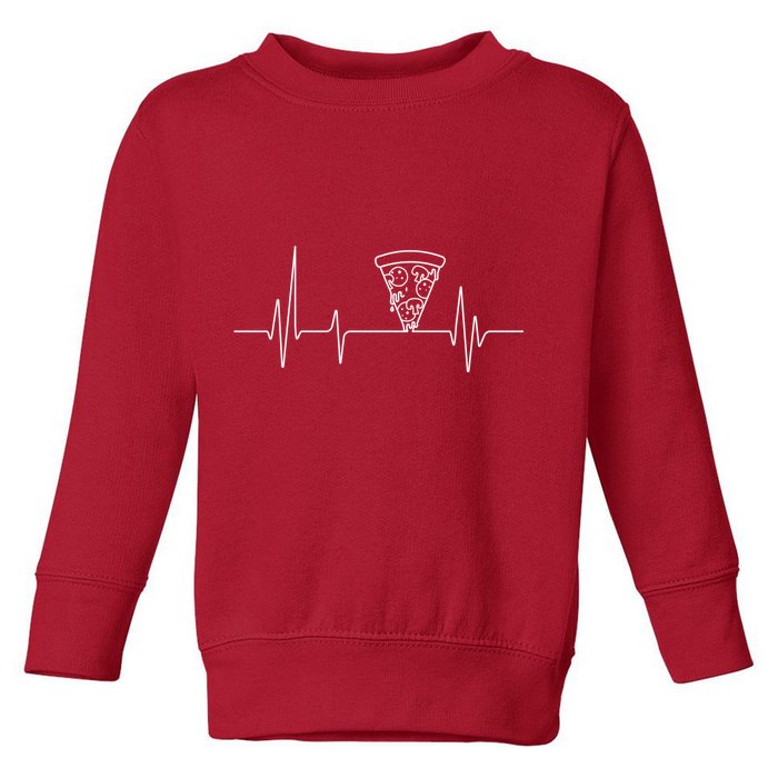 Pizza Heartbeat Toddler Sweatshirt