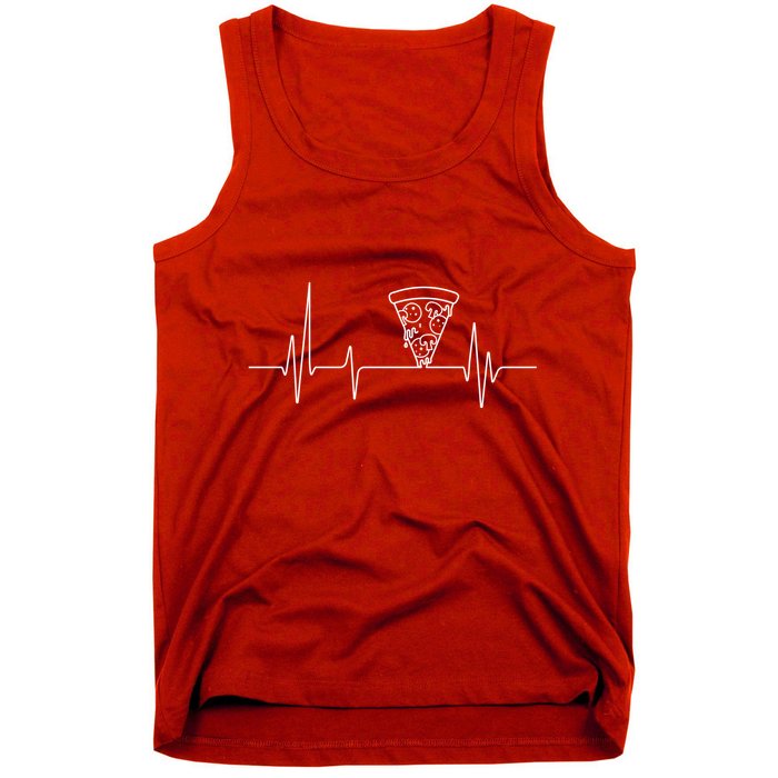 Pizza Heartbeat Tank Top