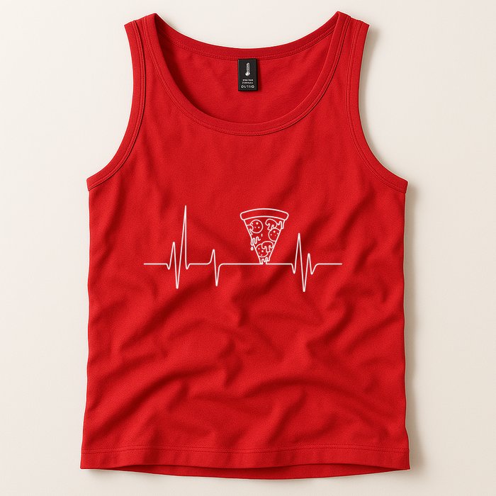 Pizza Heartbeat Tank Top
