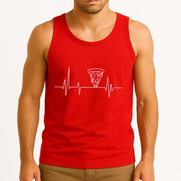 Pizza Heartbeat Tank Top