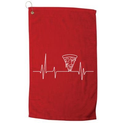 Pizza Heartbeat Golf Towel