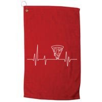 Pizza Heartbeat Golf Towel