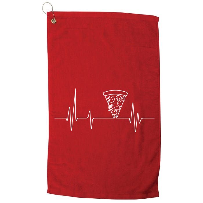 Pizza Heartbeat Golf Towel