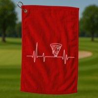 Pizza Heartbeat Golf Towel