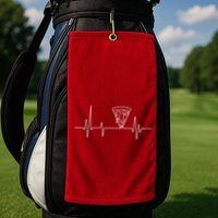Pizza Heartbeat Golf Towel