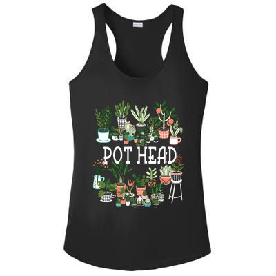 Pot Head Plant Lover GiftCrazy Plant Lady Plant Mom Ladies PosiCharge Competitor Racerback Tank