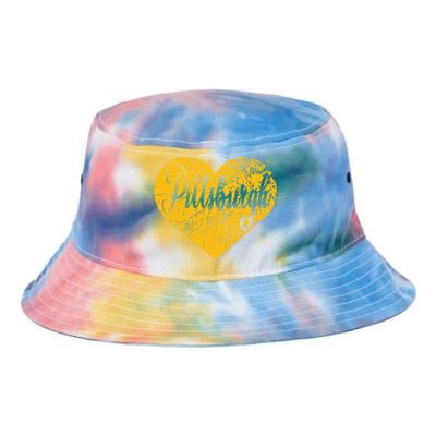 Pittsburgh Heart Tie Dye Newport Bucket Hat