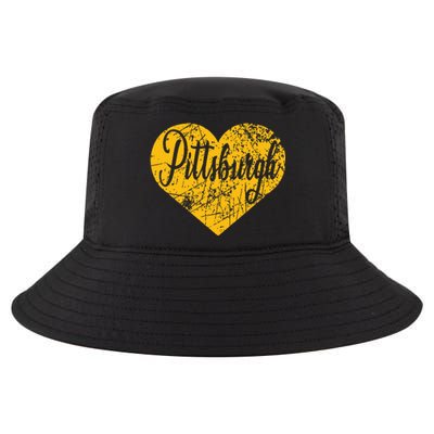 Pittsburgh Heart Cool Comfort Performance Bucket Hat