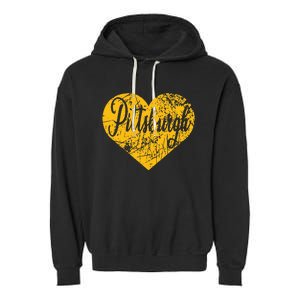 Pittsburgh Heart Garment-Dyed Fleece Hoodie