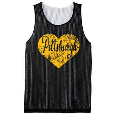 Pittsburgh Heart Mesh Reversible Basketball Jersey Tank