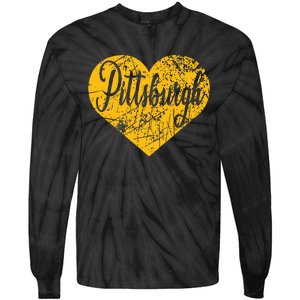 Pittsburgh Heart Tie-Dye Long Sleeve Shirt