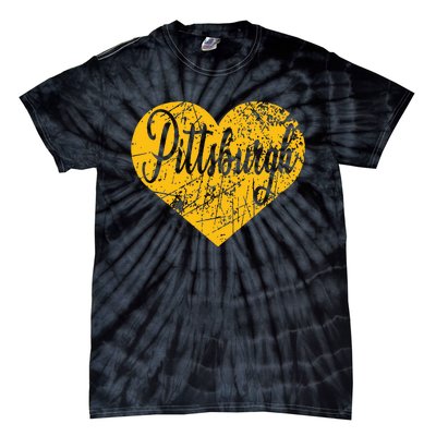 Pittsburgh Heart Tie-Dye T-Shirt