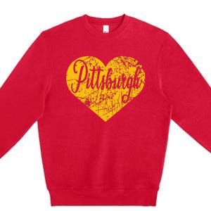 Pittsburgh Heart Premium Crewneck Sweatshirt