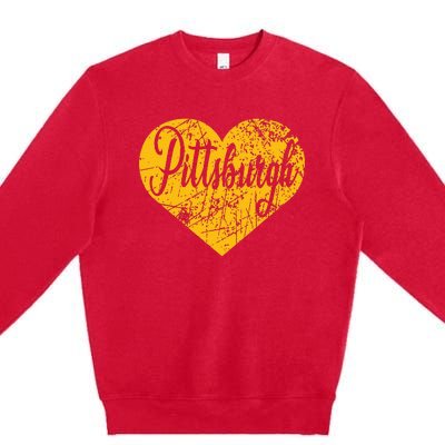 Pittsburgh Heart Premium Crewneck Sweatshirt