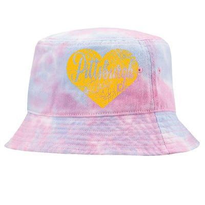 Pittsburgh Heart Tie-Dyed Bucket Hat