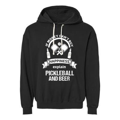 Pickleball Happiness Garment-Dyed Fleece Hoodie