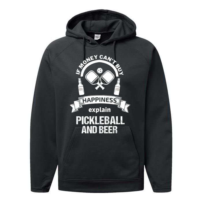 Pickleball Happiness Performance Fleece Hoodie