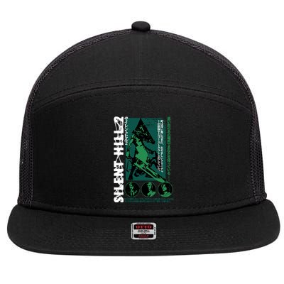 Pyramid Head 7 Panel Mesh Trucker Snapback Hat