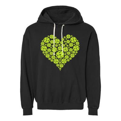 Pickleball Heart Professional Pickleball Game Garment-Dyed Fleece Hoodie