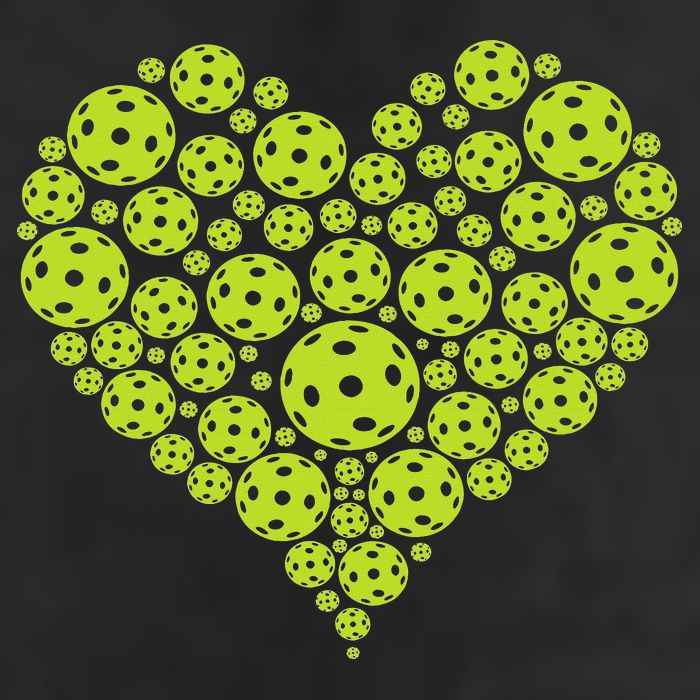 Pickleball Heart Professional Pickleball Game Garment-Dyed Fleece Hoodie