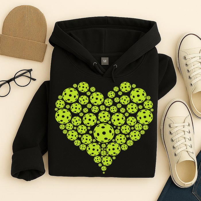 Pickleball Heart Professional Pickleball Game Hoodie