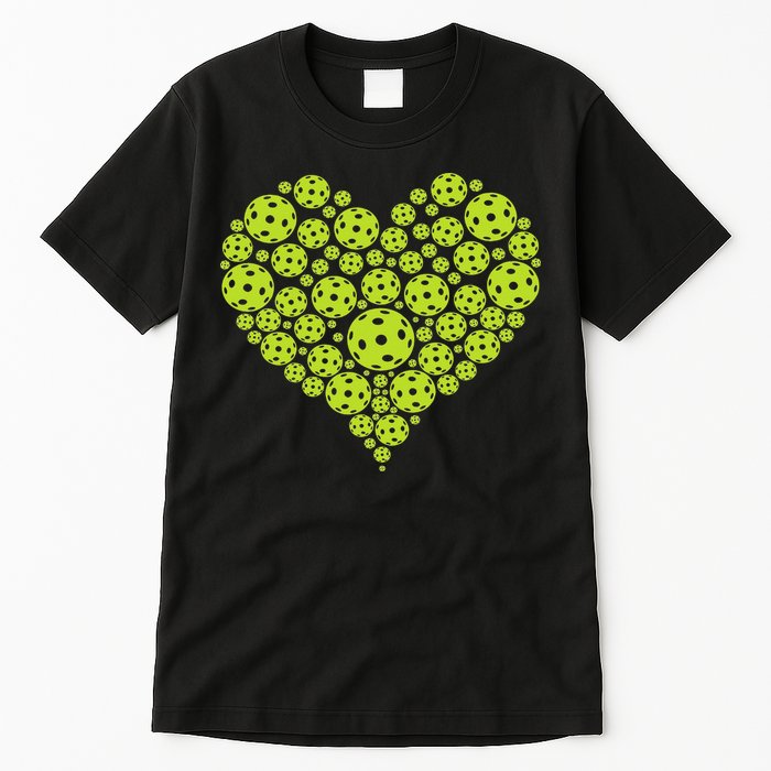 Pickleball Heart Professional Pickleball Game Tall T-Shirt