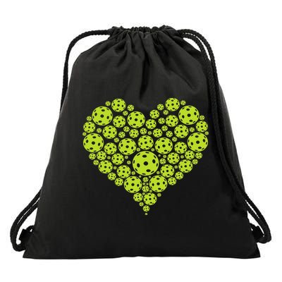 Pickleball Heart Professional Pickleball Game Drawstring Bag